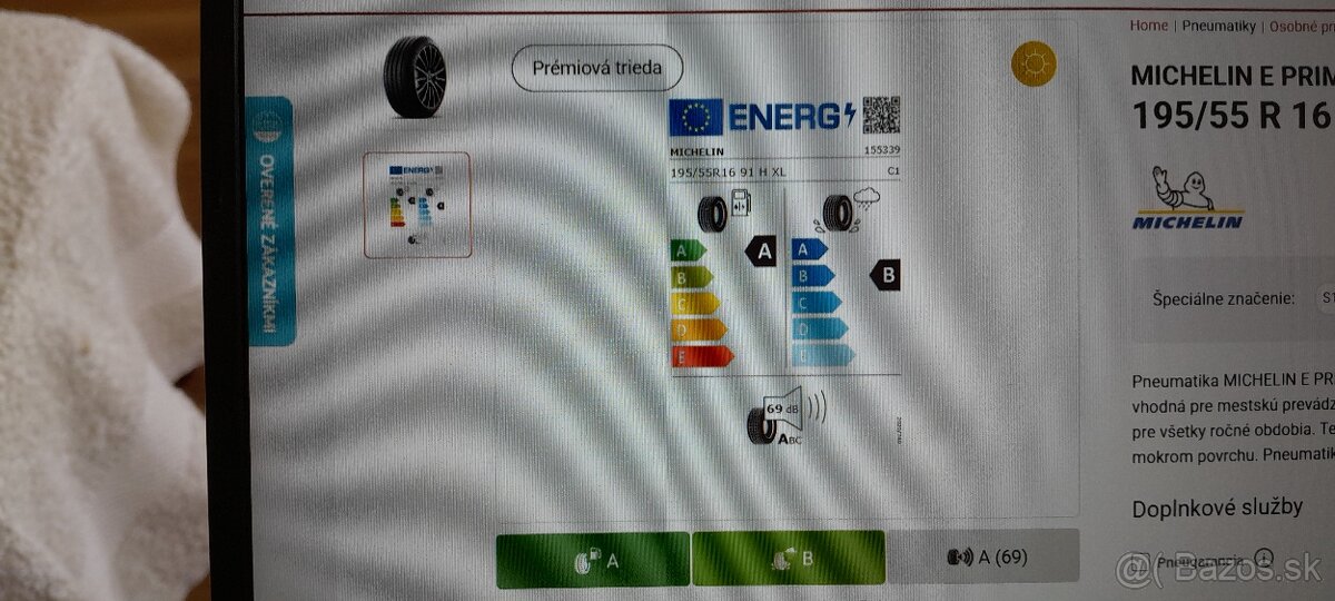 Michelin eprimace195x55 R16 H91DOT2724 - 6