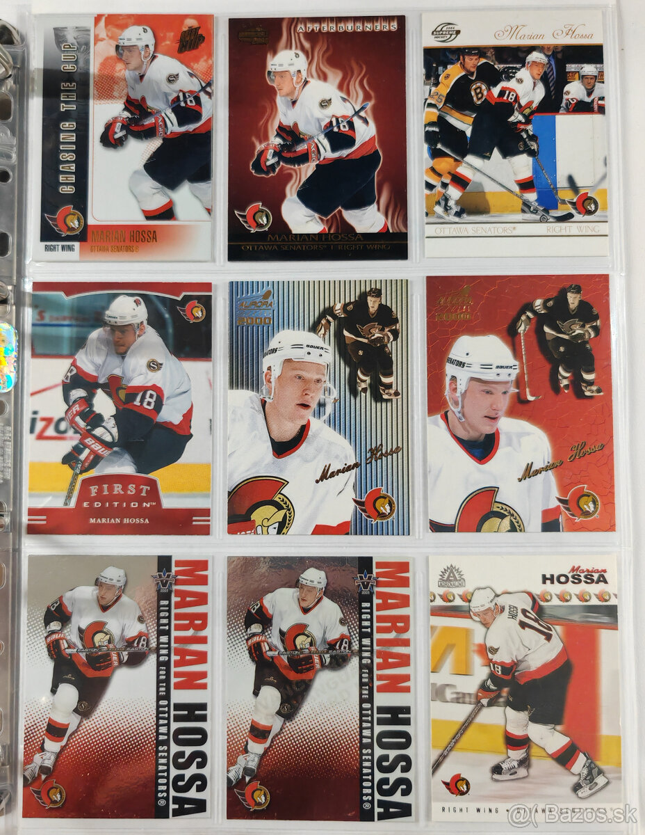 Predám hokejové kartičky Marián Hossa 3 - 6