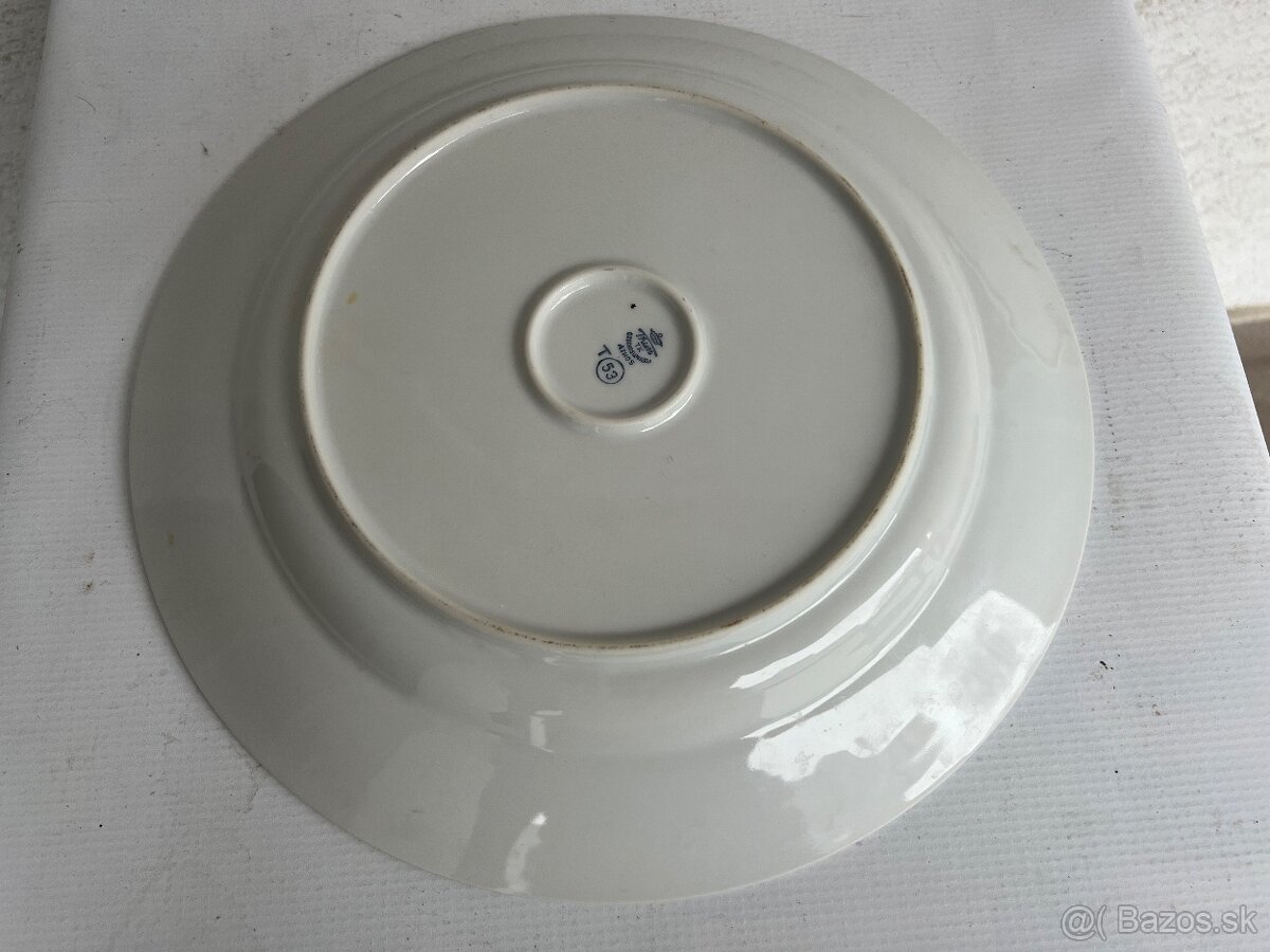 Klasicky socik retro vianocny porcelan - Thun 2 velke misy 1 - 6