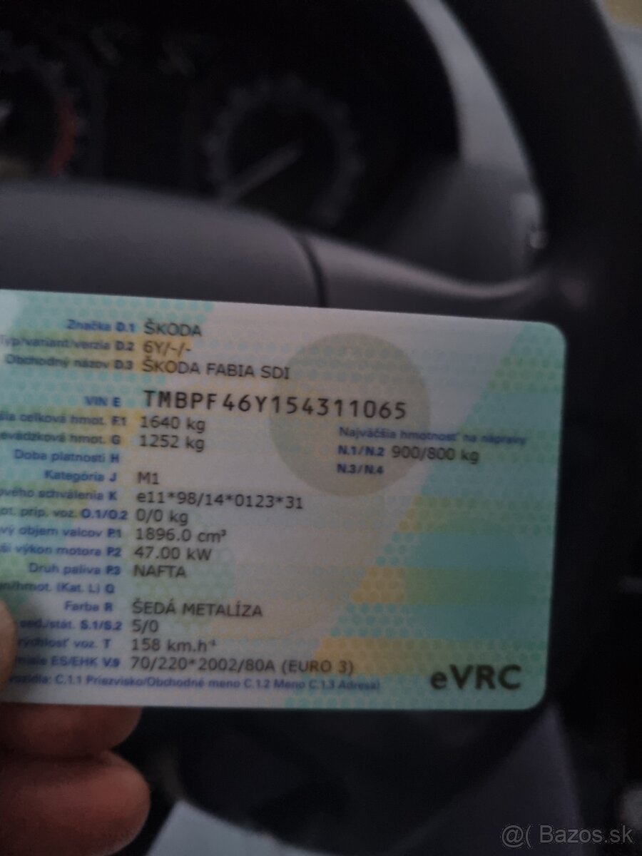 SKODA FABIA 1.9 SDi ROK-2006 STK-EK 2026/10 - 6