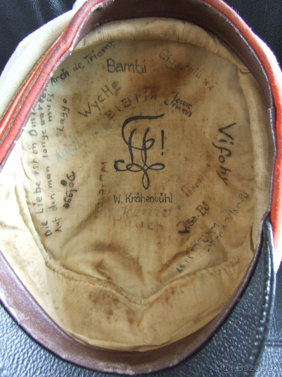 Stará nemecká študentská čapica. Možno storočná. - 6