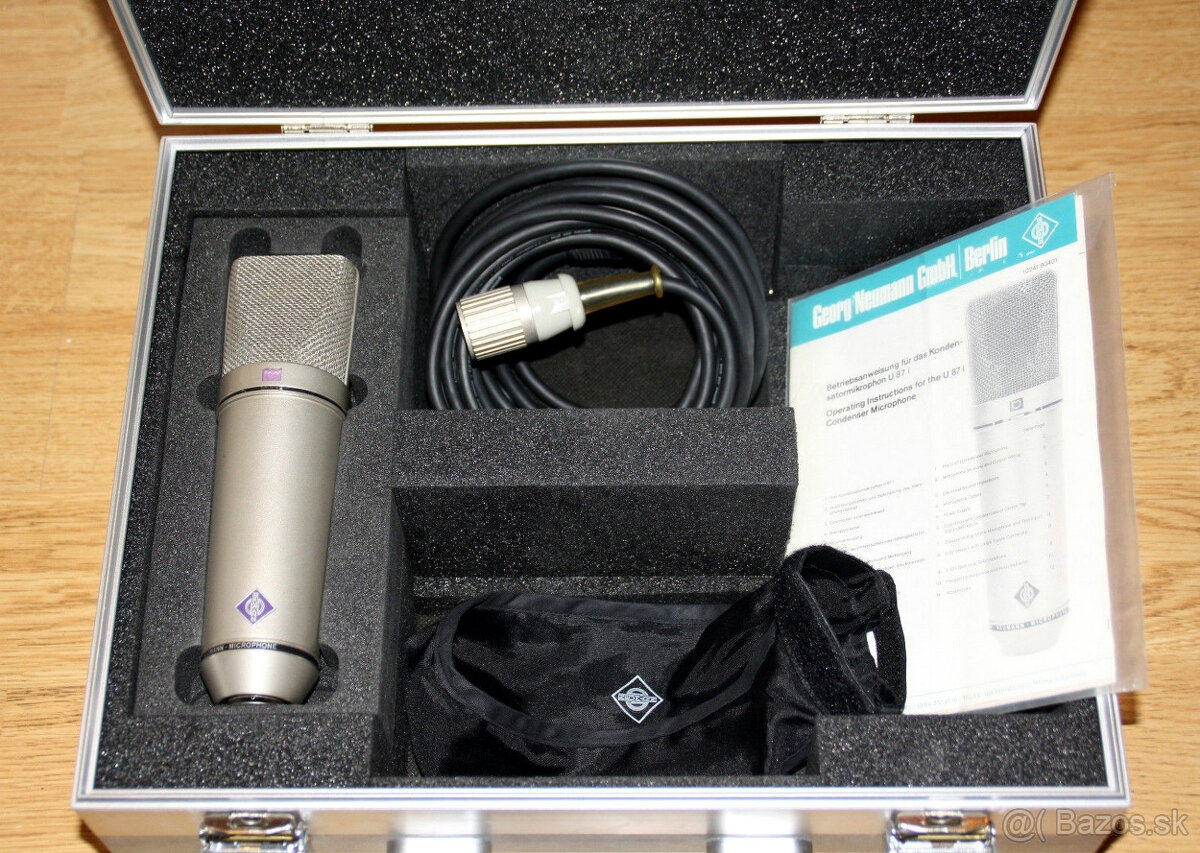 Neumann U87 kondenzátorový štúdiový mikrofón v perfektnom st - 6
