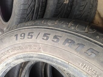 Predám letné Pneu 195/55 6/7mm - 6