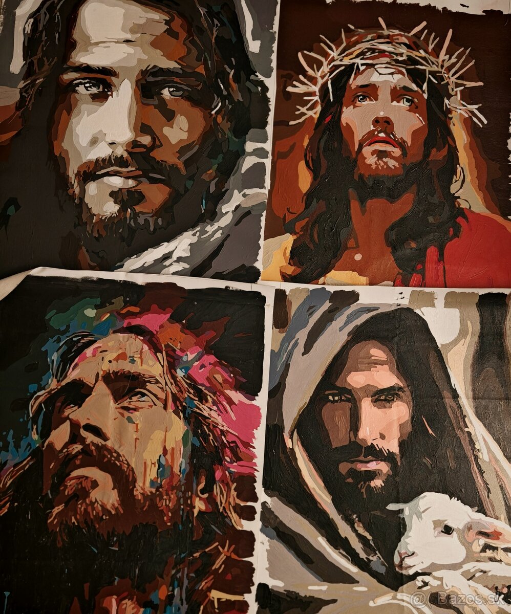 Ručne maľované obrazy Ježiša - 6