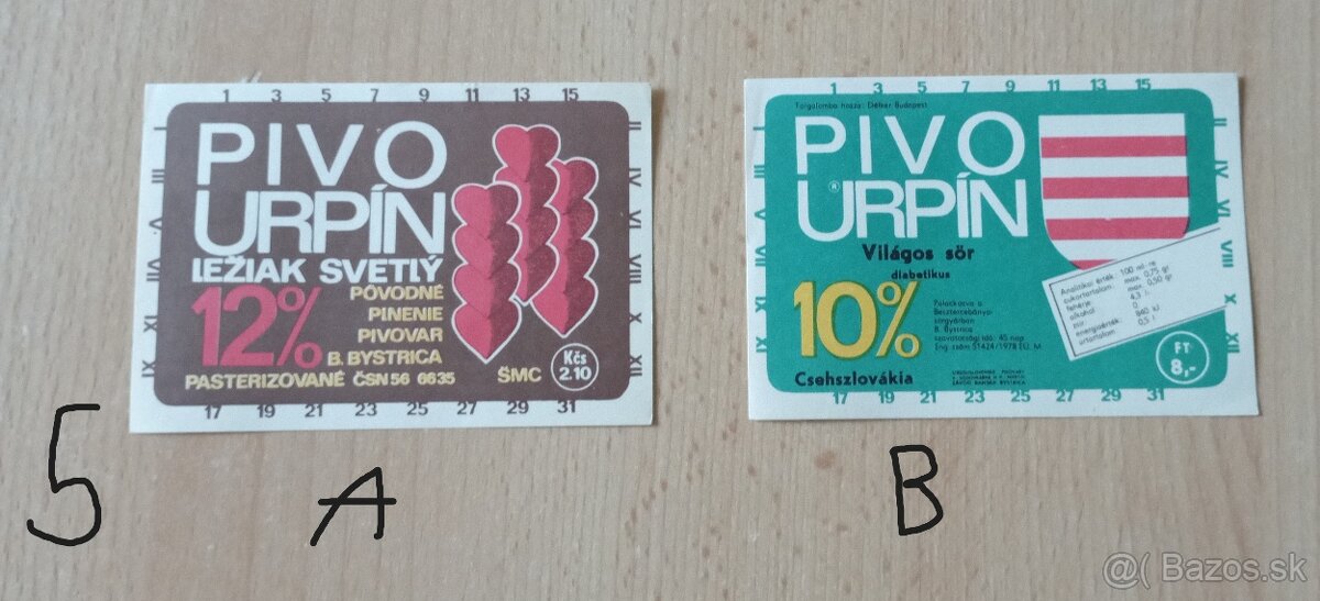 Pivové etikety (rôzne) - 6