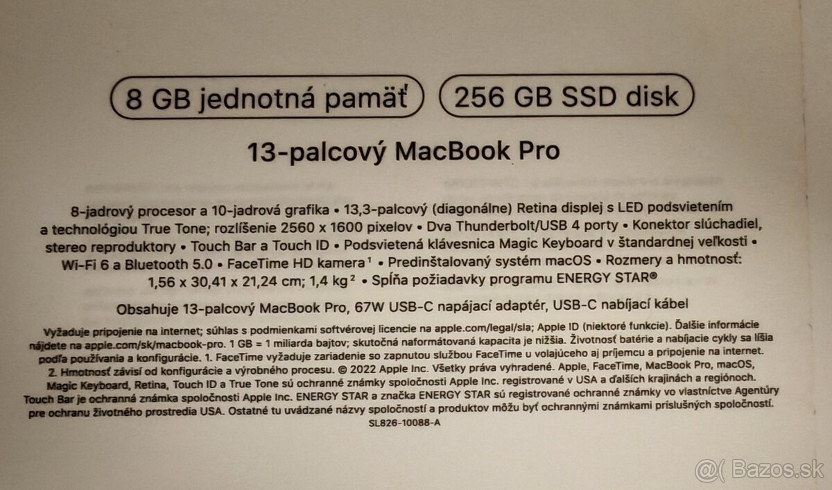 Apple Macbook Pro 2022 13” M2 - 6