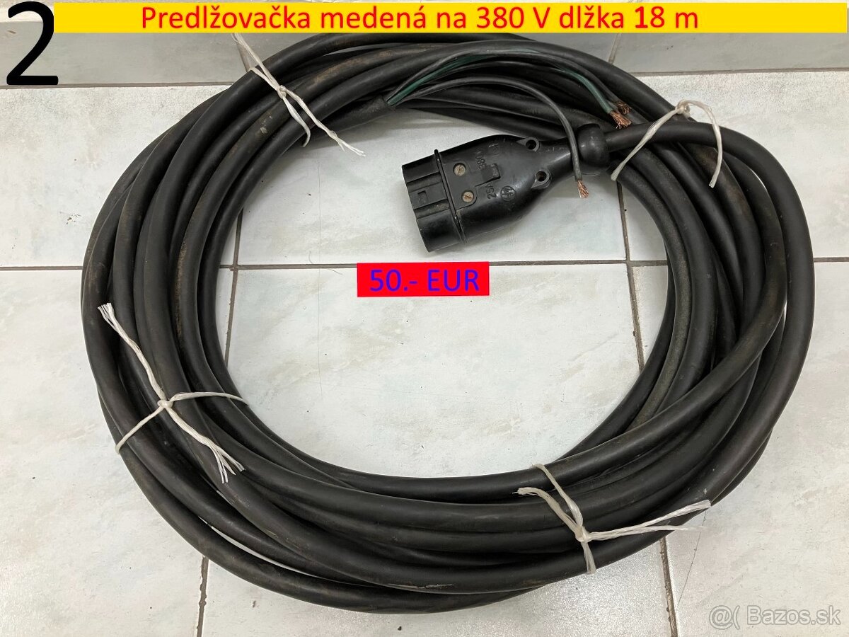 Predlžovačka medená na 380 V - 6