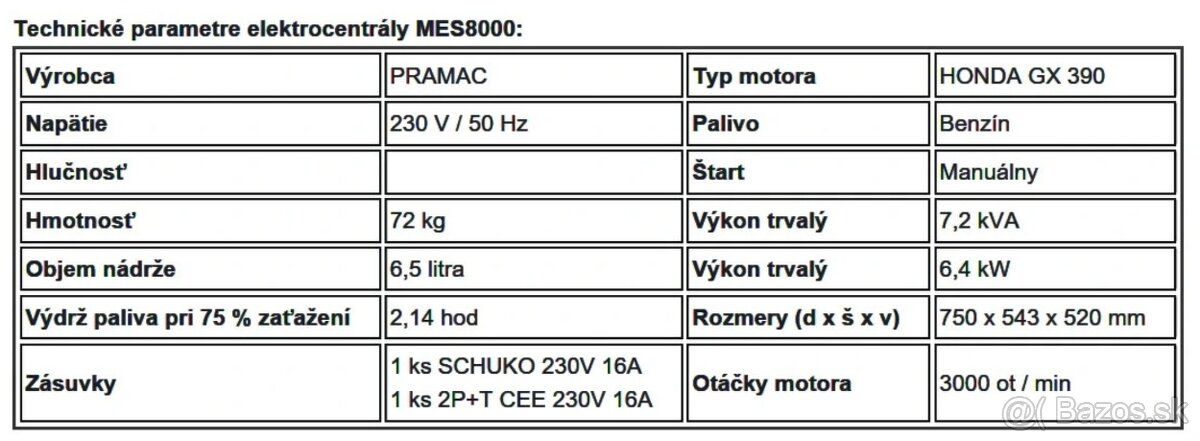 Pramac MES 8000 ELEKTROCENTRÁLA - 6