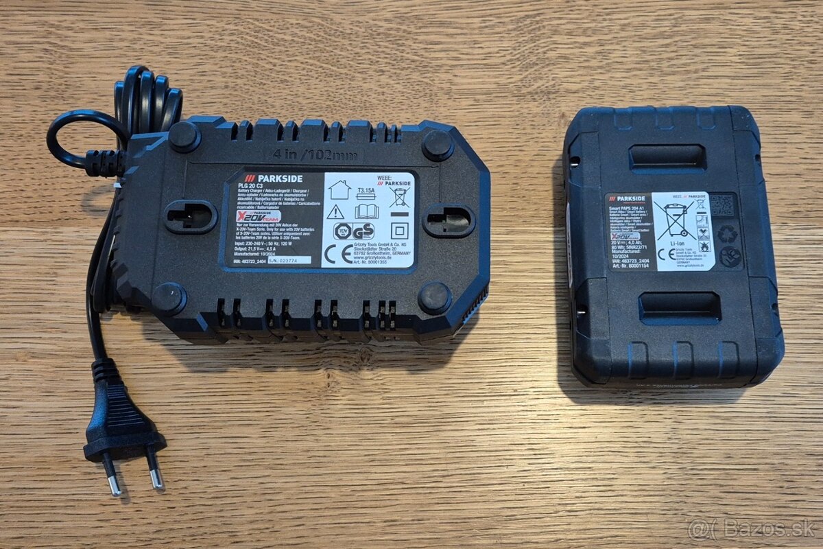 PARKSIDE PERFORMANCE 4Ah Batéria PAPS 204 A1+4,5 A nabíjačka - 6
