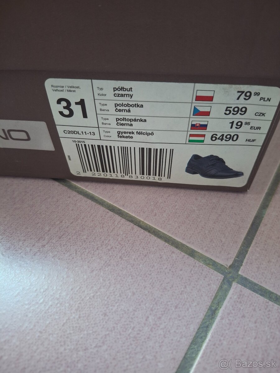 Chlapčenské poltopánky č.31 - 6