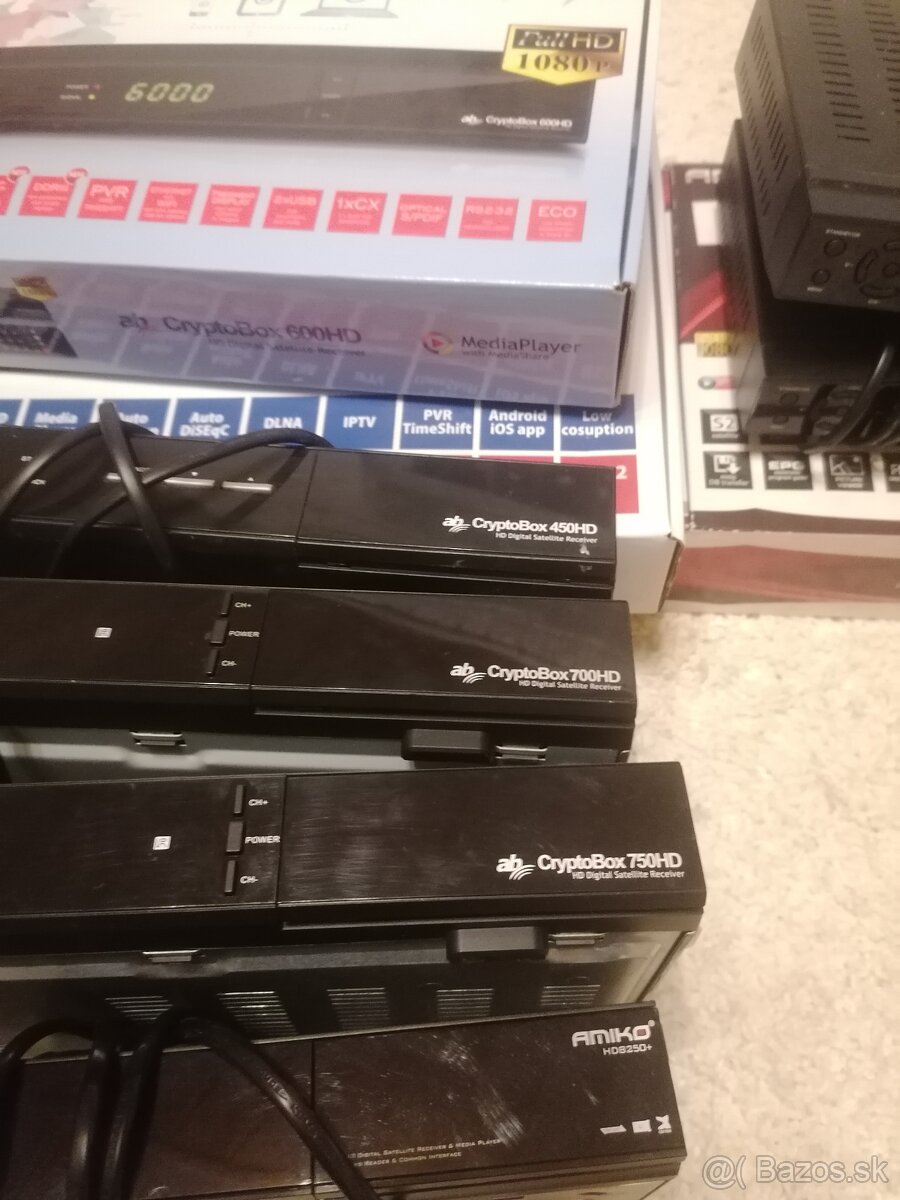 FHD satelitné prijímače AB Cryptobox a Amiko - predám. - 6