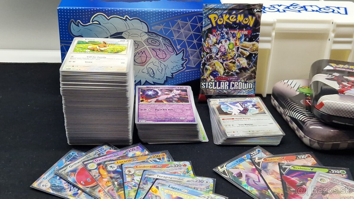 Pokémon karty Stellar Crown – bulk lot, holo/reverse/EX/V - 6