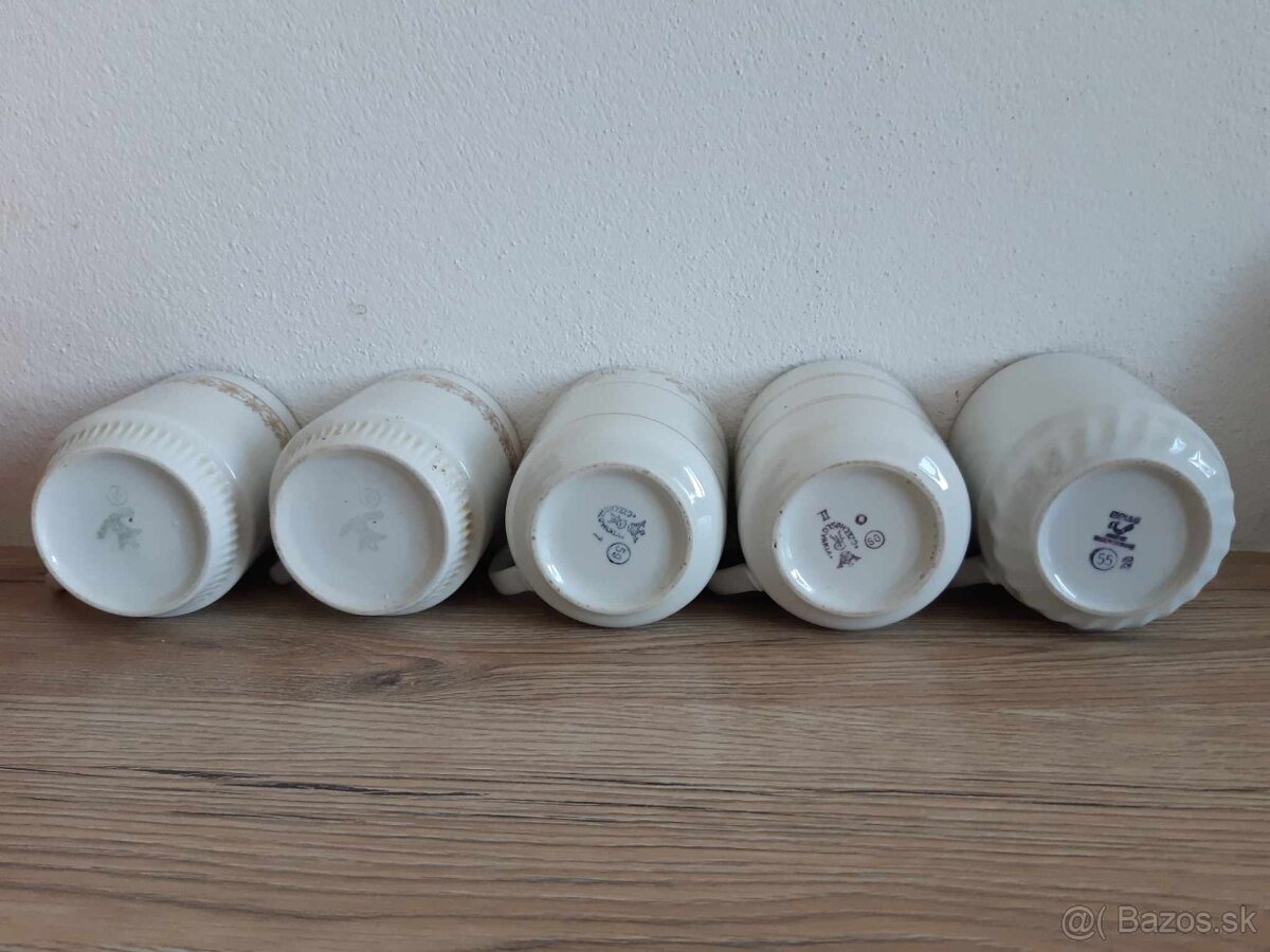 šálky DUBI Czechoslovakia hrnčeky - 6