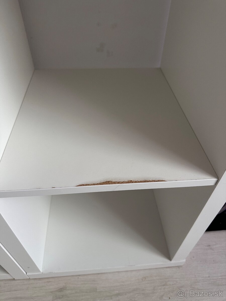 Ikea Kallax biele police / kniznica / regal - 6