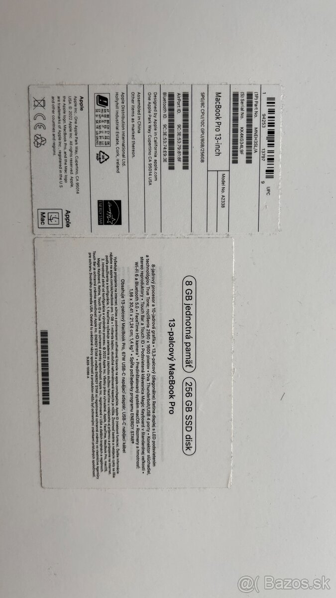 MacBook Pro13.3 M2 - 6