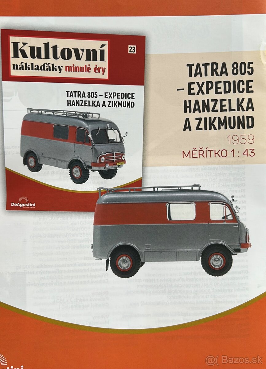 Tatra 805 expedícia Hanzelka a Zigmund 1959 1/43 DeaGostini - 6