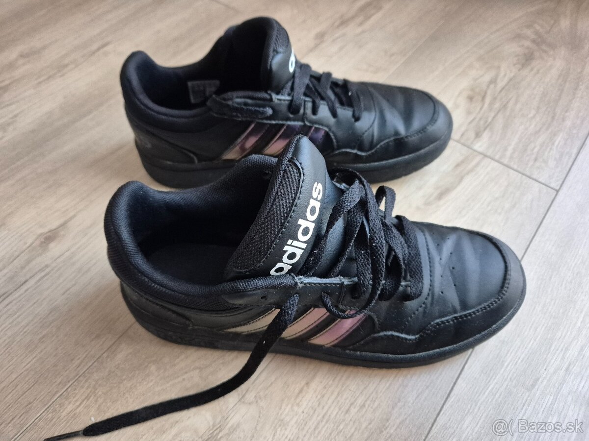 Čierne tenisky Adidas HOOPS 3.0, veľkosť 38 - 6