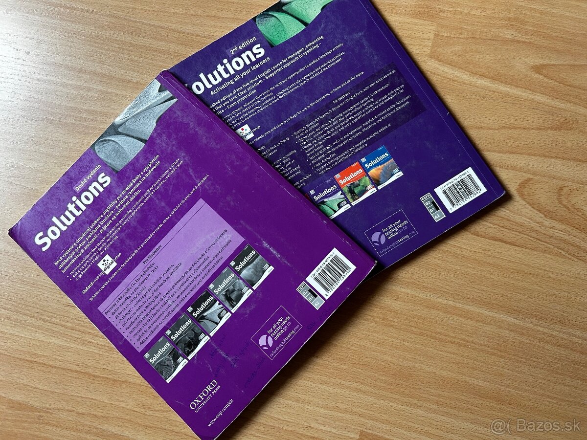 Predám učebnicu a pracovný zošit Solutions (Intermediate, 2. - 6