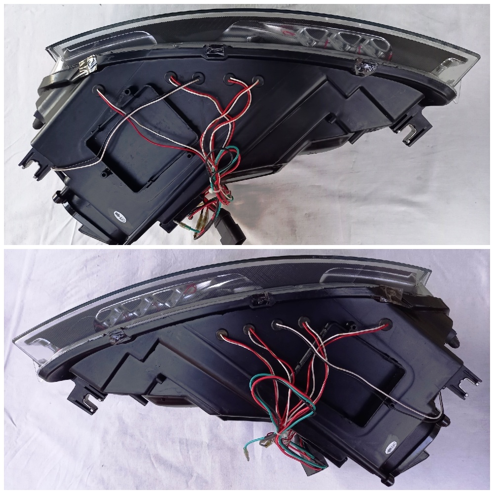 AUDI A3 8P 2003-2008 Led Tube Black Reflektory Predné Svetlá - 6