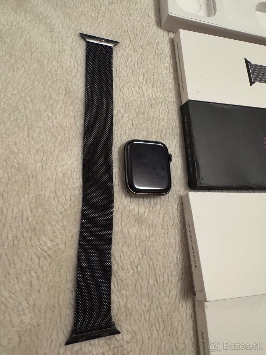 apple watch 6 LTE (esim) 44mm chirurgicka ocel a 3 remienky - 6