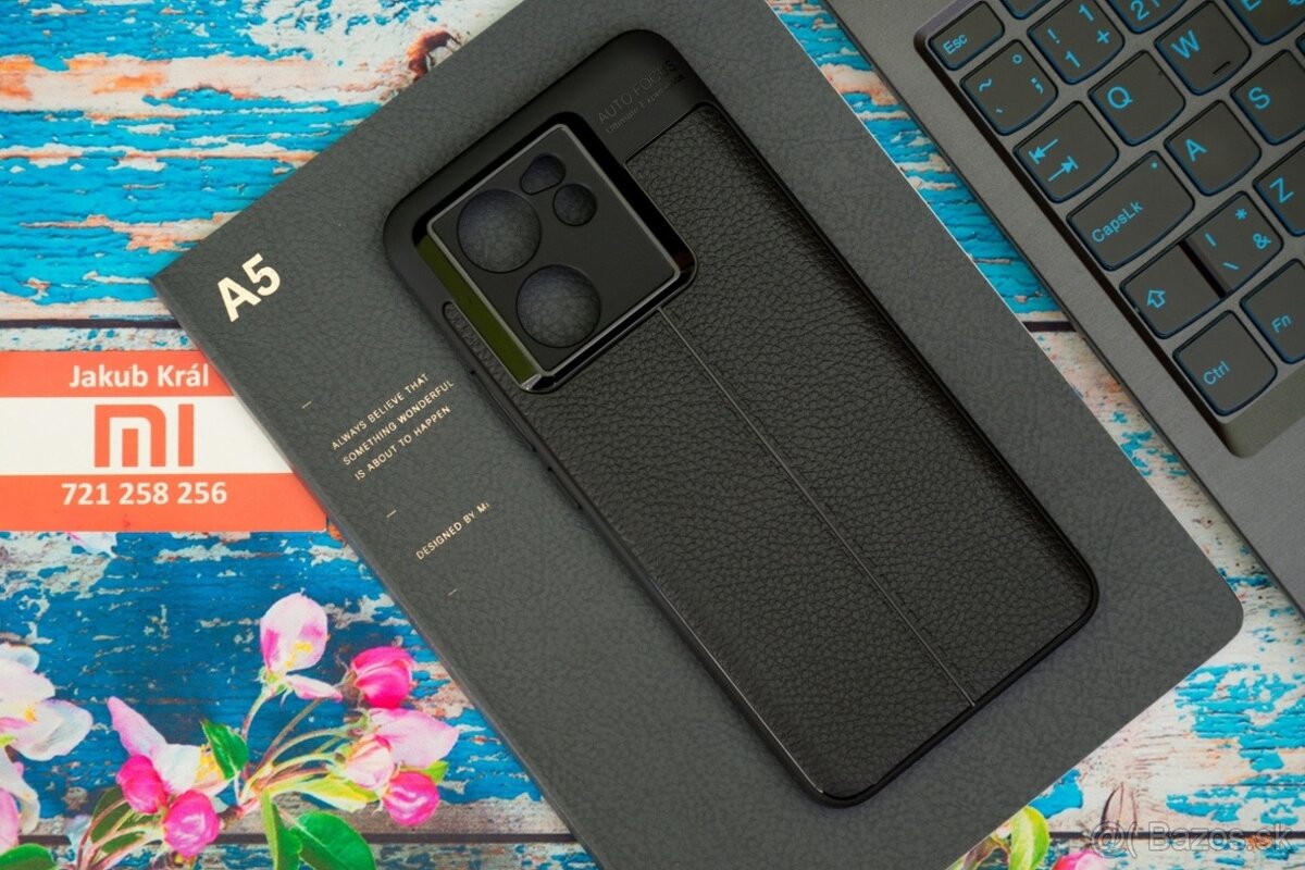 Puzdro s koženkovým vzorom pre Xiaomi / Redmi / Poco - 6