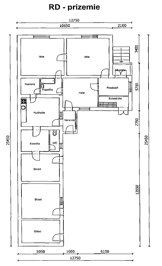 Na predaj rodinný dom v obci Bruty - 6