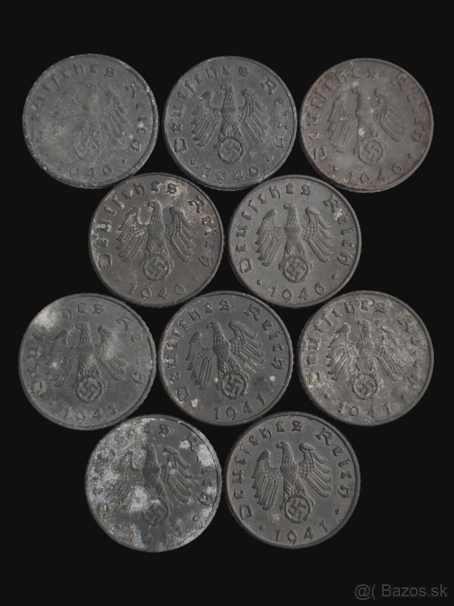 Drobné obehové mince Nemecka - 6