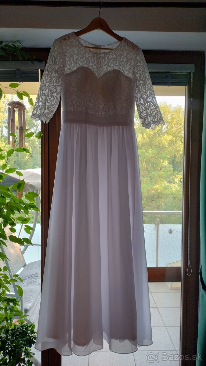 NOVÉ svadobné čipkované šaty - 6