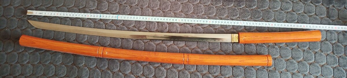 Japonský Samurajský skrytý meč drevo palica katana - 6