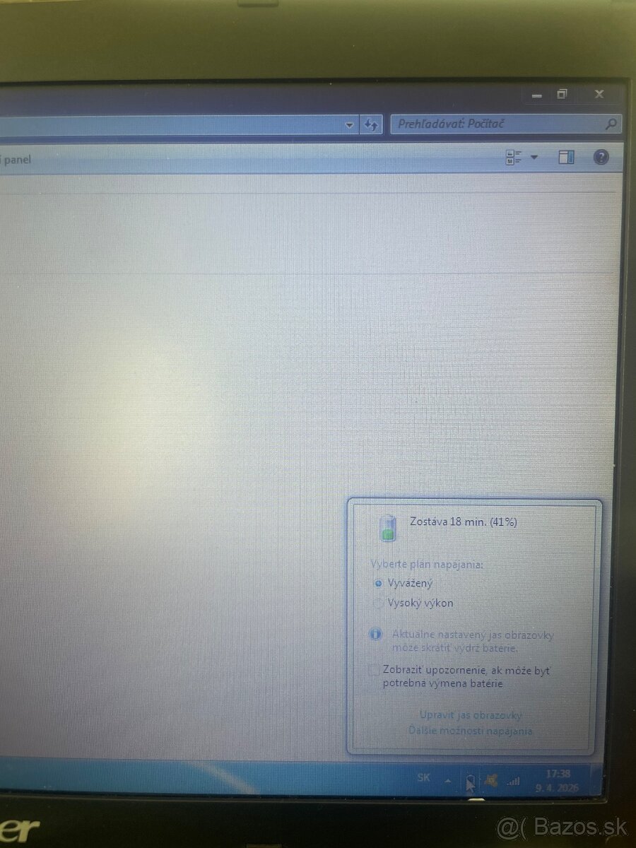 Acer Notebook - 5760ZG / 4GB RAM / 120GB SSD / Win 7 - 6