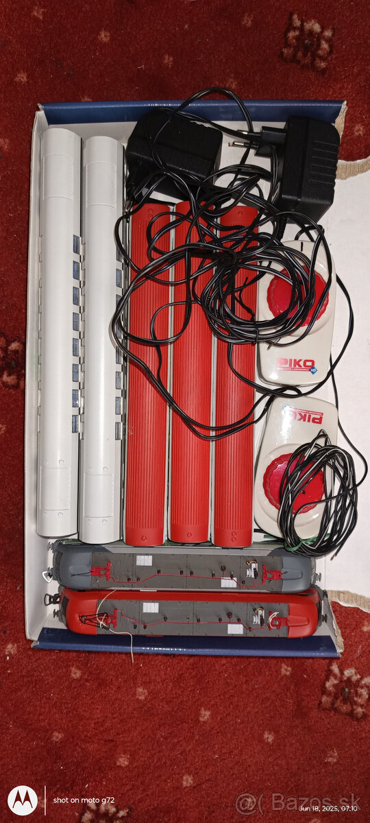 HO železnica s 2Lok+5Vag_+TT súprava, veľa koľají, dekor - 6