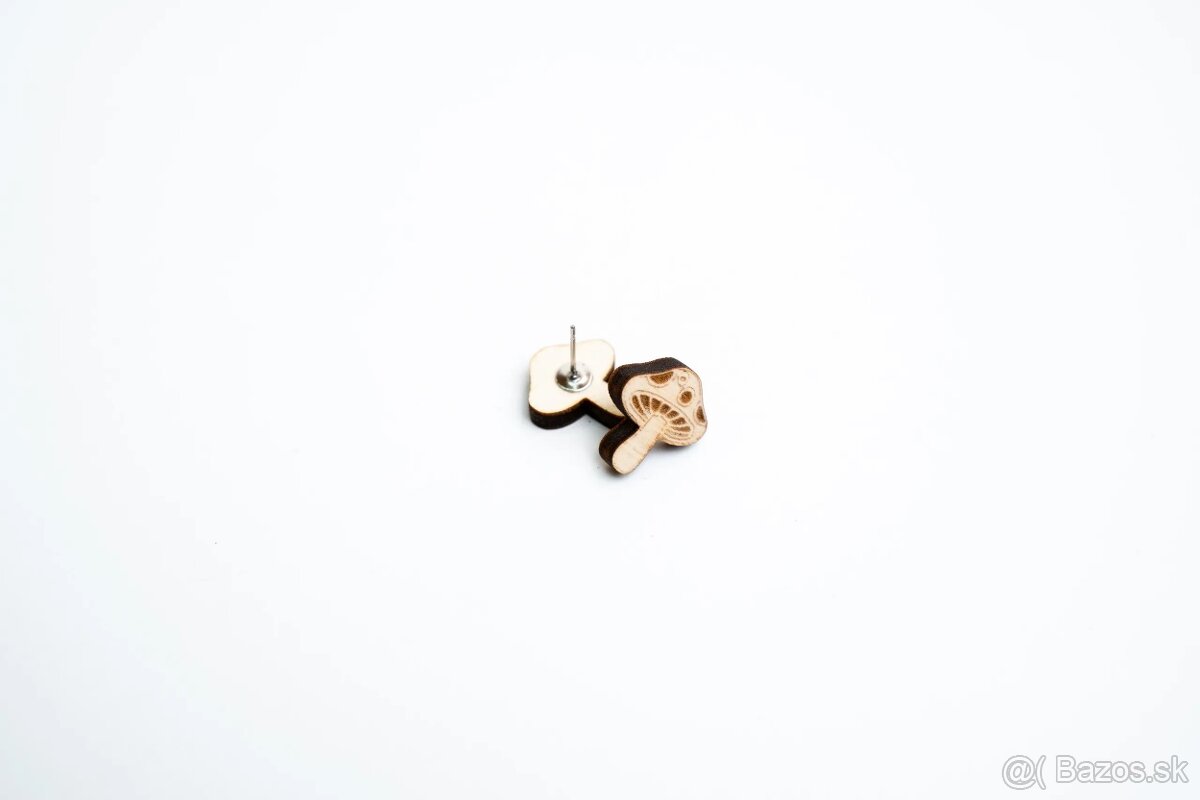 Náušnice Space root - gravírované - 6