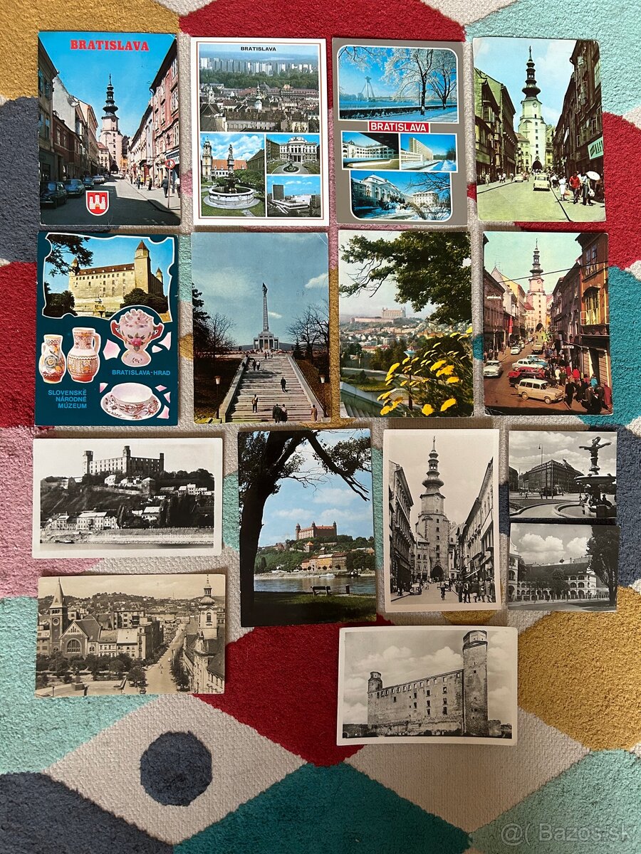 3x mapa Bratislavy 35x pohľadnica - 6