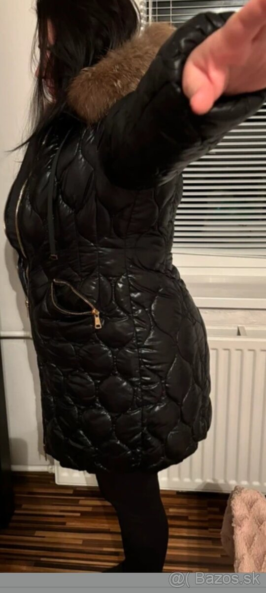 Zimná bunda s pravou kožušinou z líšky - 6