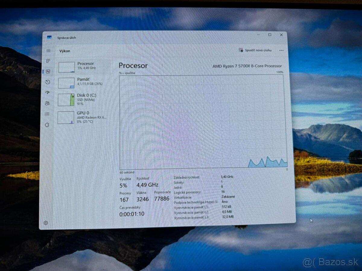 Ryzen 7 5700X, RX 6700 XT, 16GB DDR4 - 6
