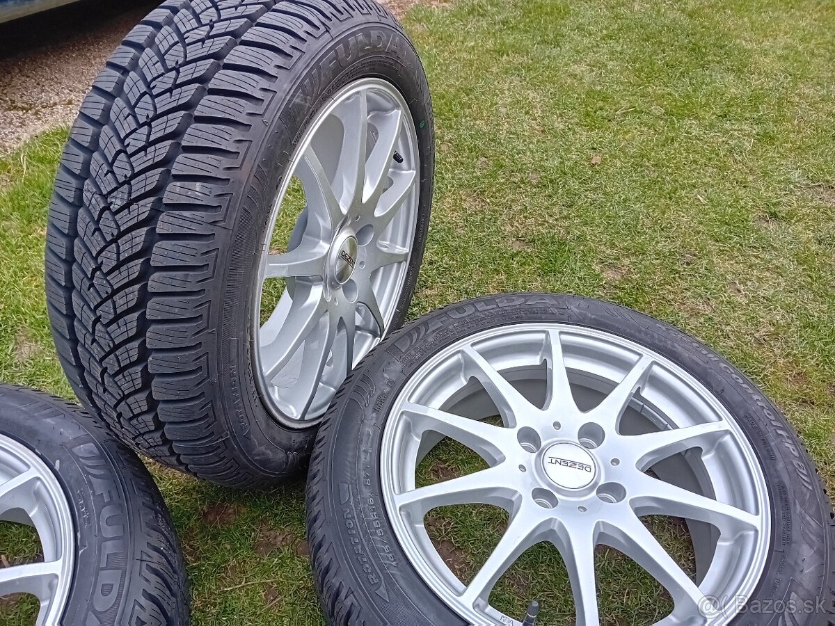 16" ALU 4x108 + TPMS + zimné 195/55 r16 10mm TOP NOVÉ - 6