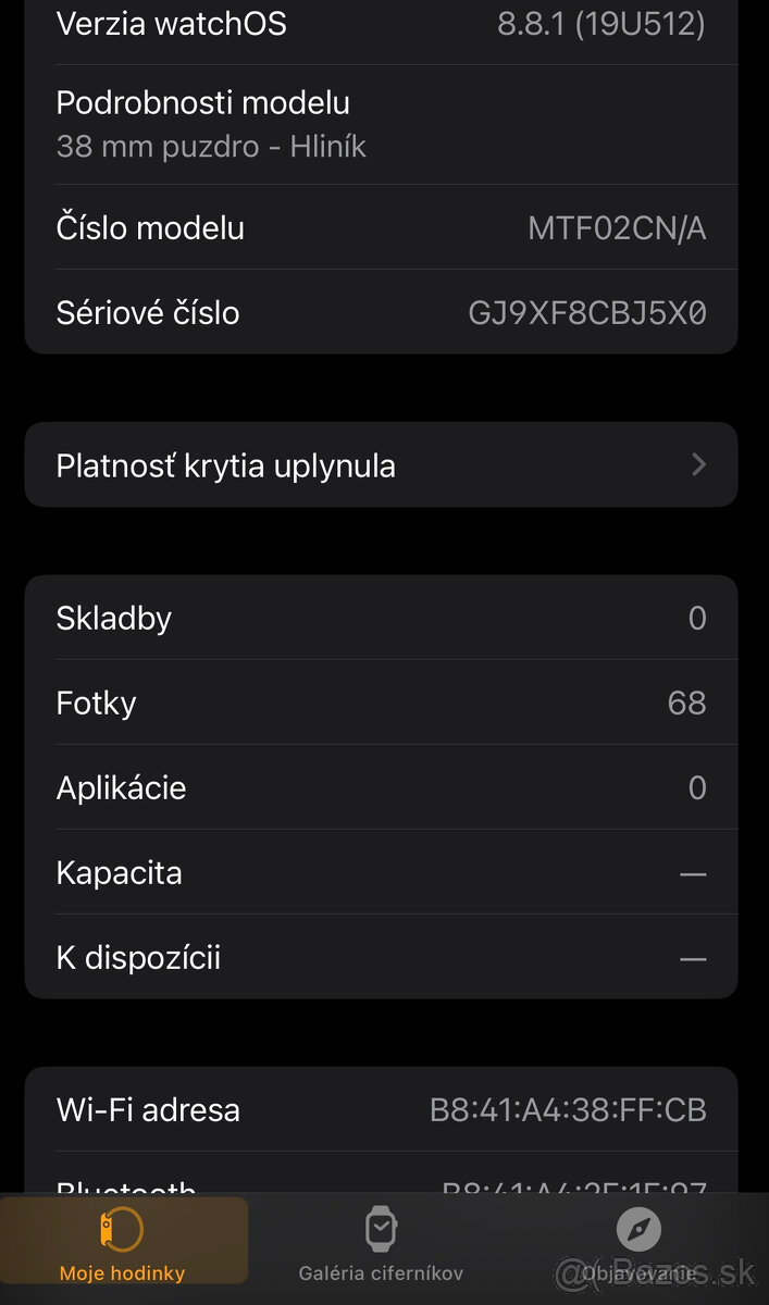 Apple Watch 3 38mm / 82% batéria - 6