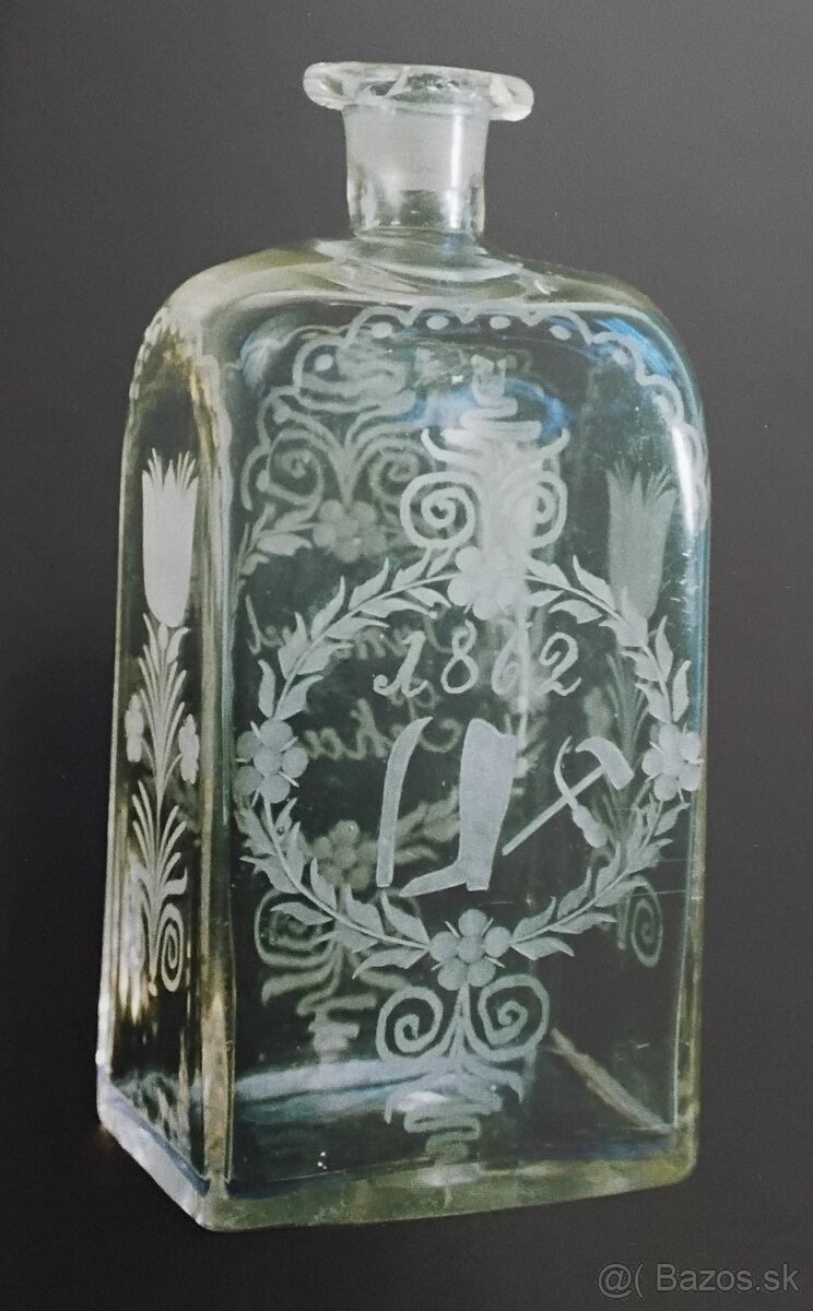 Starožitné fukane fľaše - 6