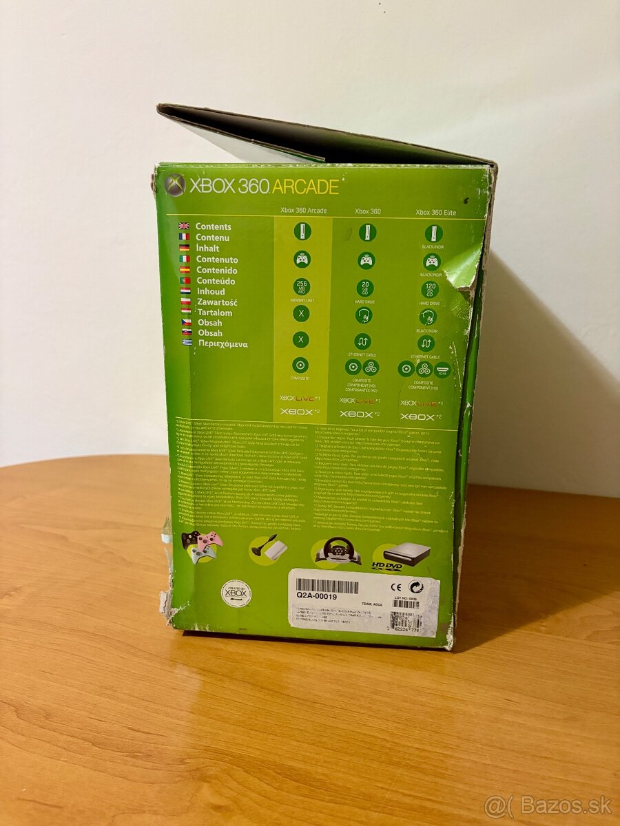 Original krabica xbox 360 arcade + 4 hry - 6