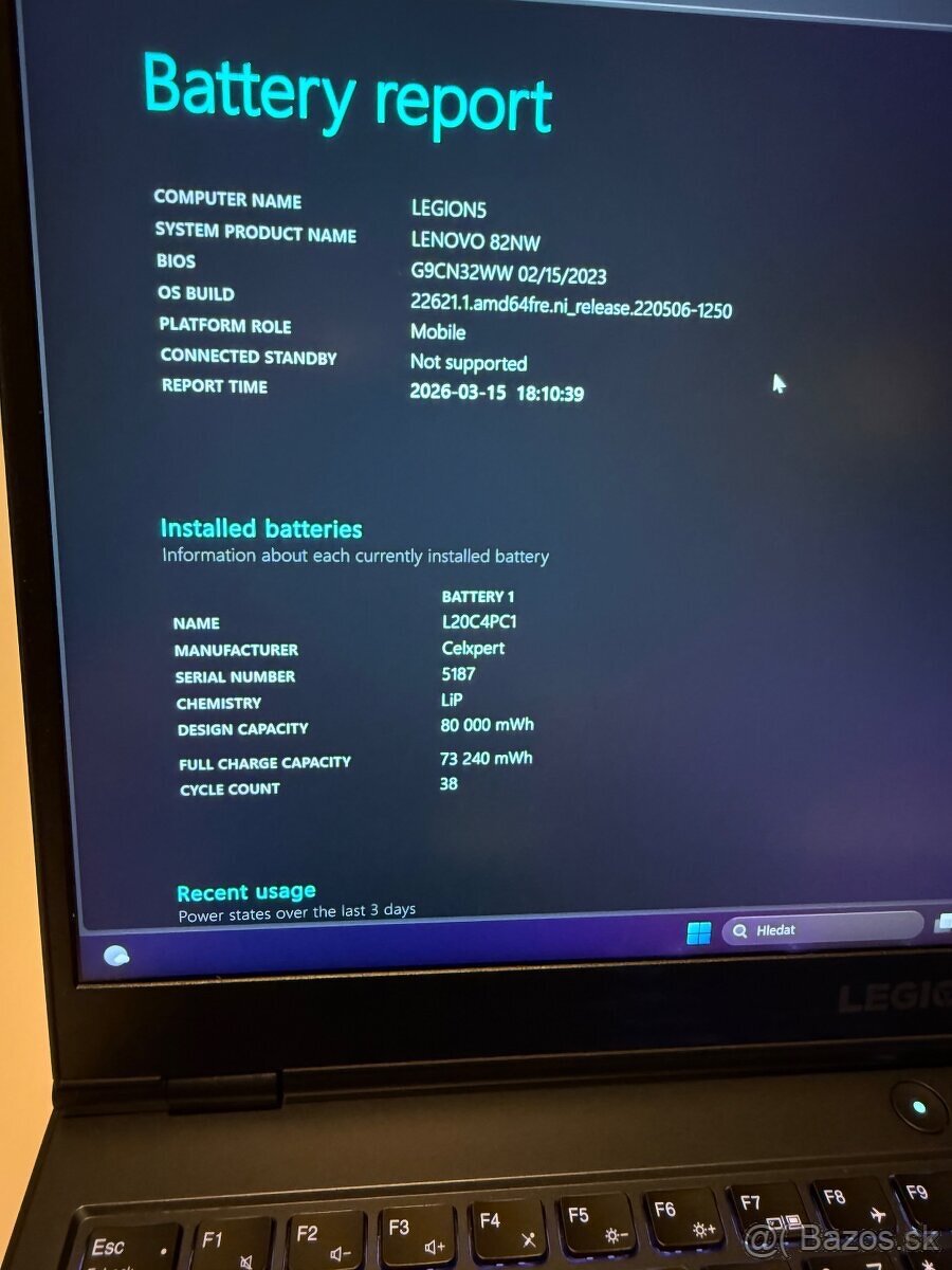 Herní notebook Legion s 2K displejom - 6