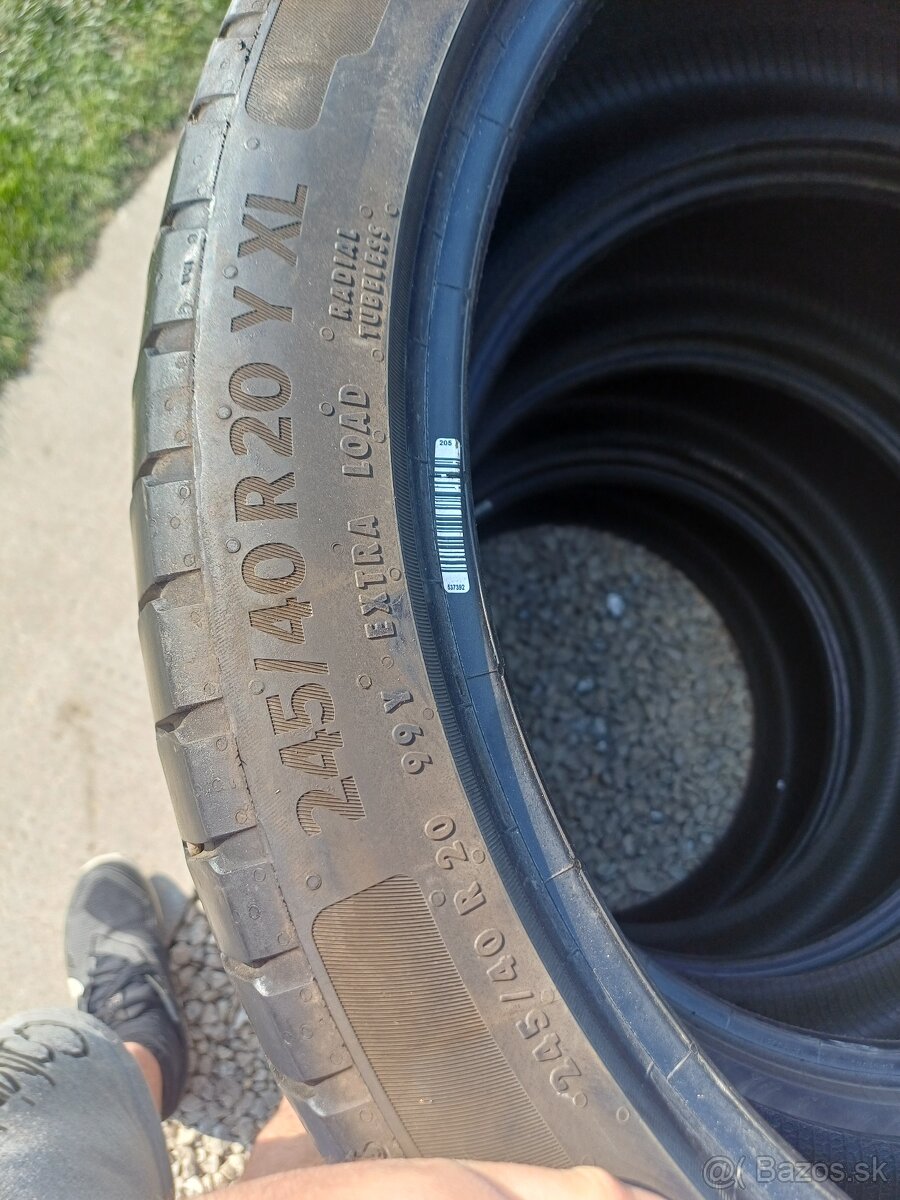 245/40 r20 letné pneumatiky ,Continental - 6