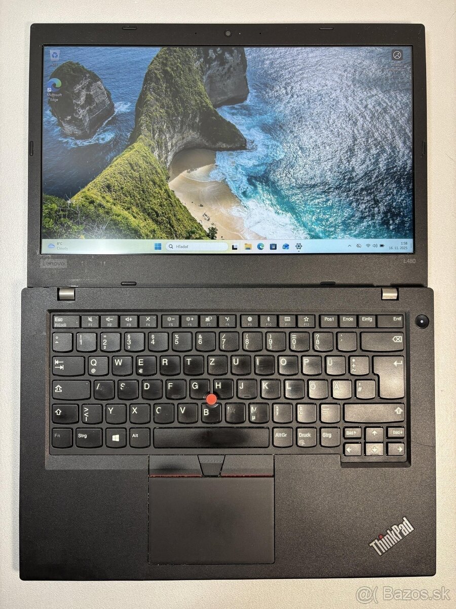 #116 Lenovo ThinkPad L480/i7 8550U/32GB DDR4/256GB - 6