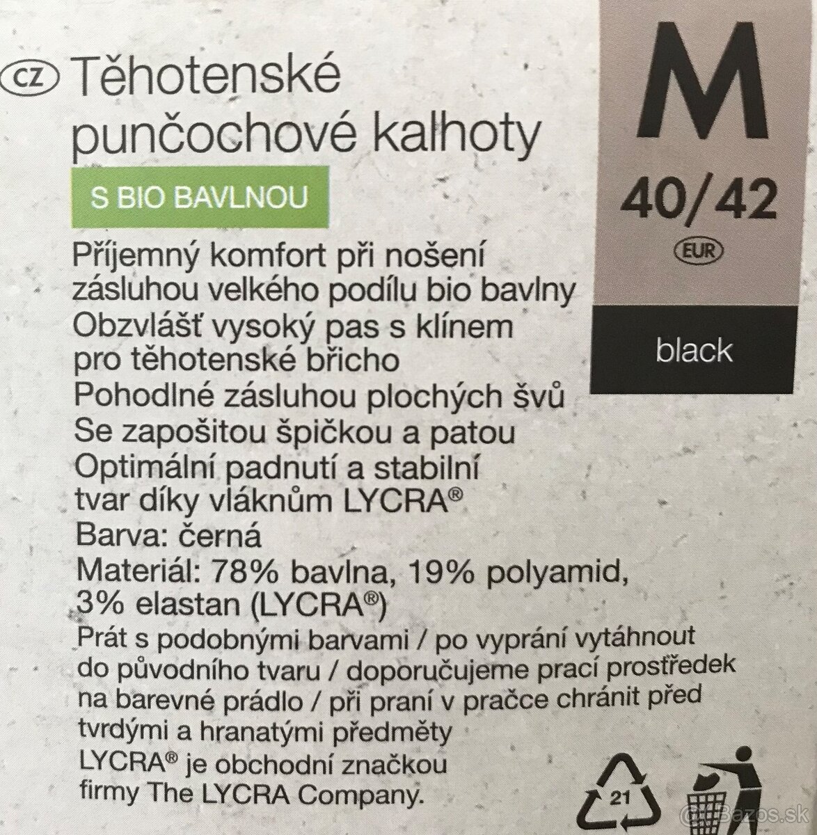 Tehotenské pančuchy - NOVÉ - 6