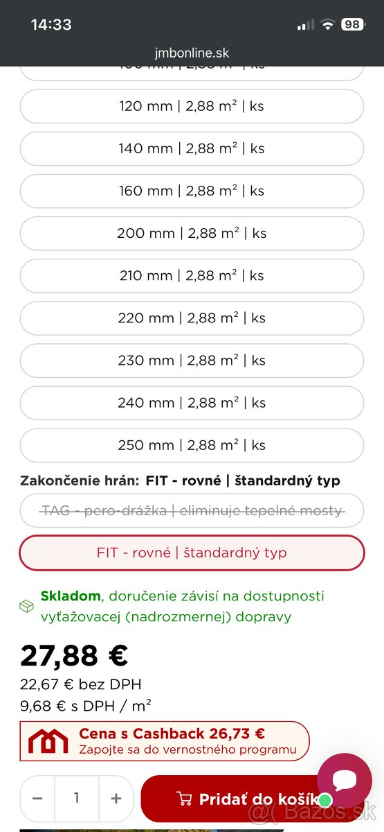 Predám izoláciu termPIR - 6