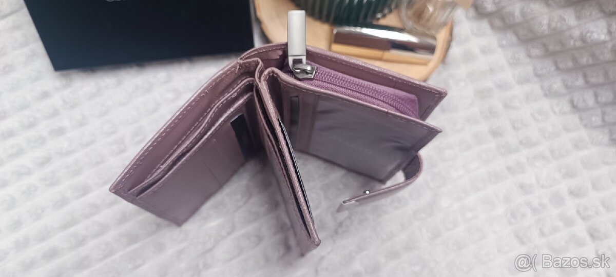 KOŽENÁ staroružová peňaženka - 6