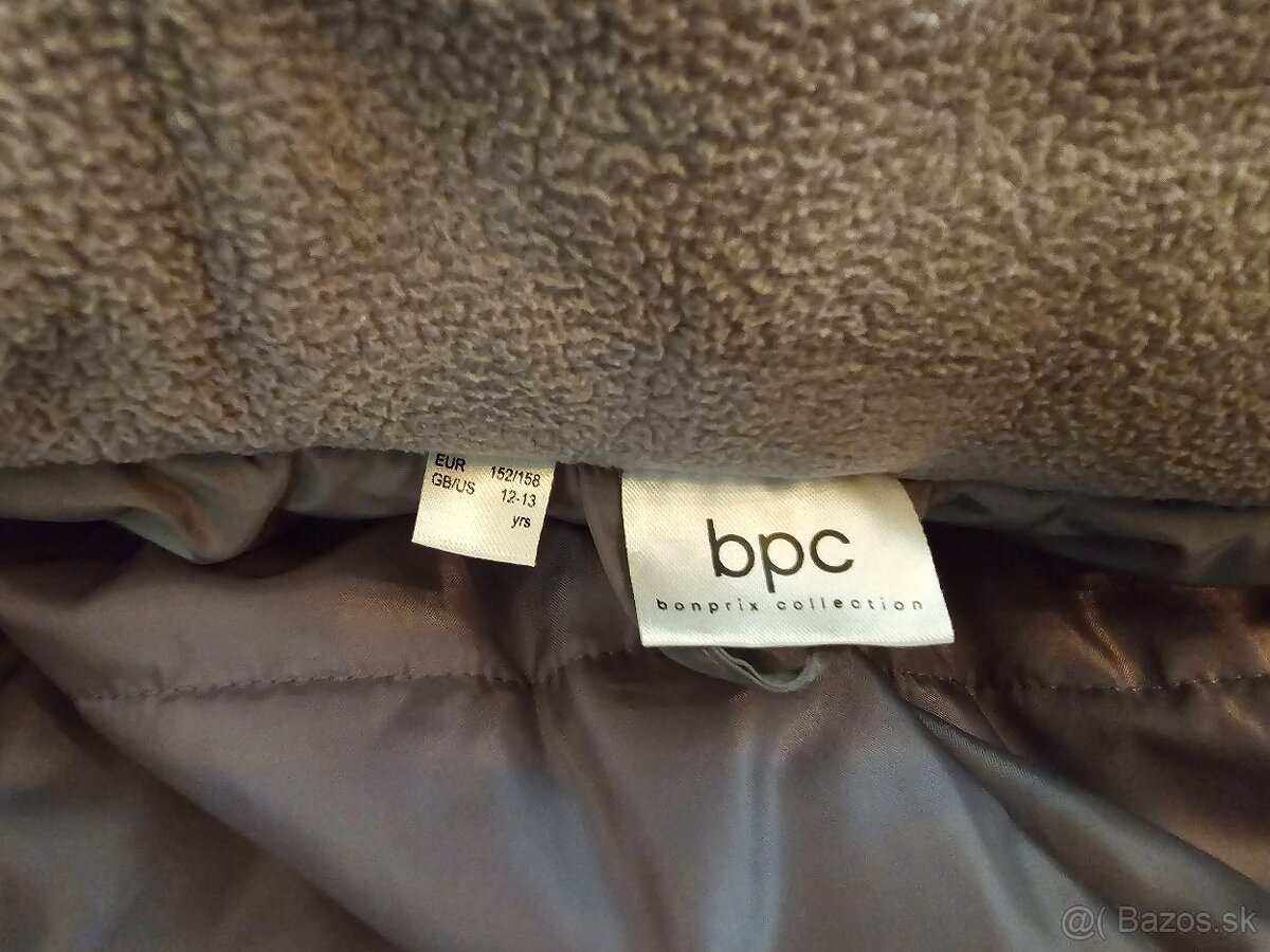 Zimná biela bunda BPC Ponprix veľkosť 152/158 na 12-13 ročné - 6