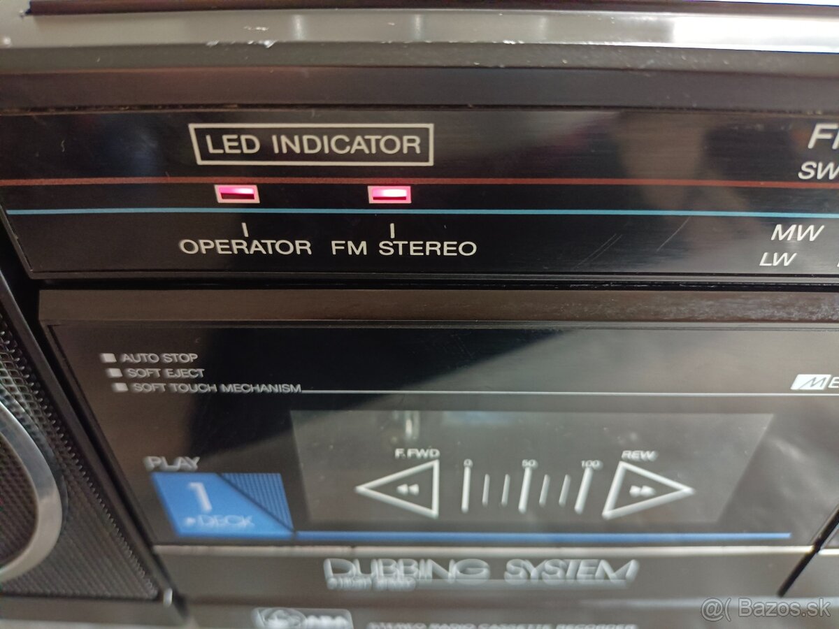 ABA 9090 radiomagnetofon retro 2 kazeťák Korea - 6