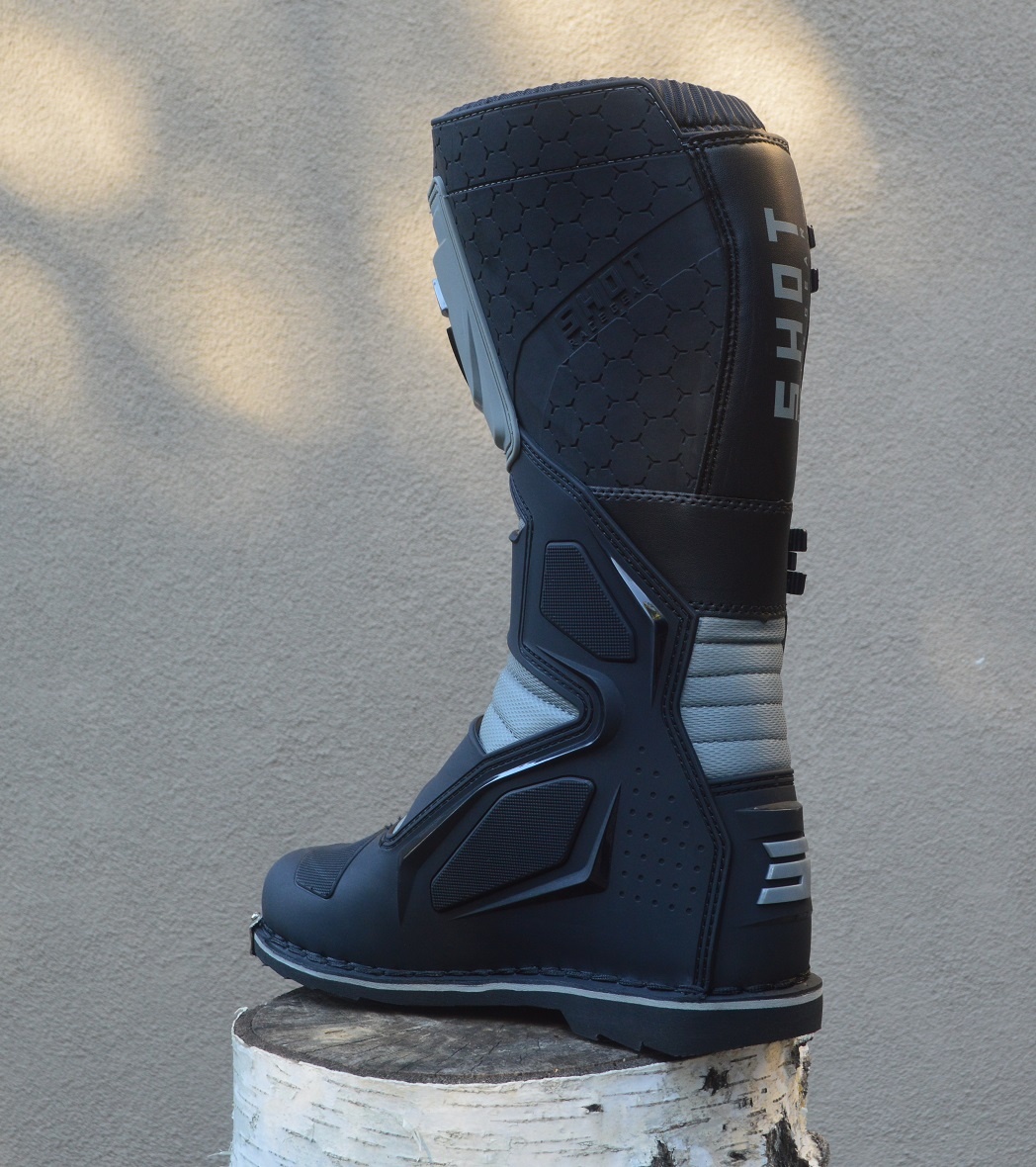 Topánky čižmy SHOT sivo čierne - 6