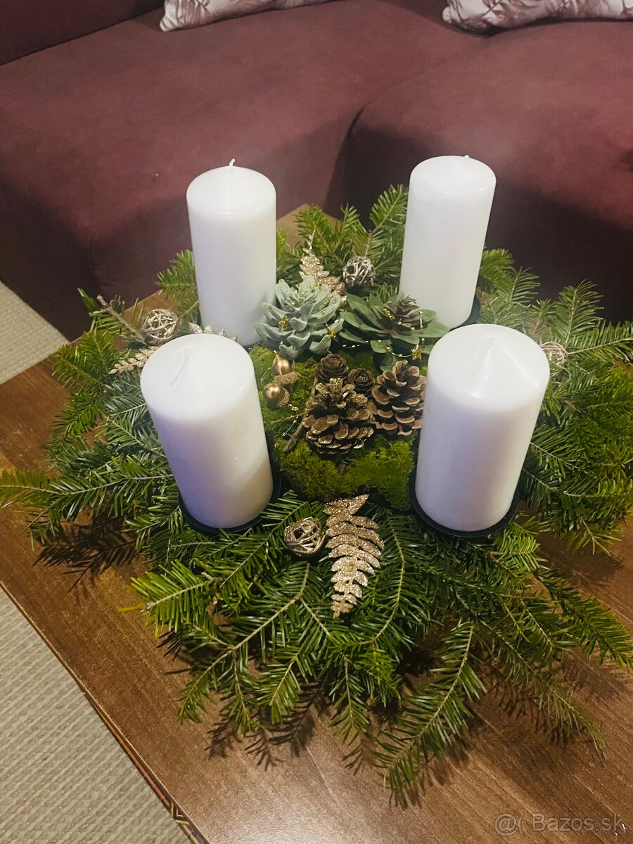 Vianočné vence, ikebany - 6