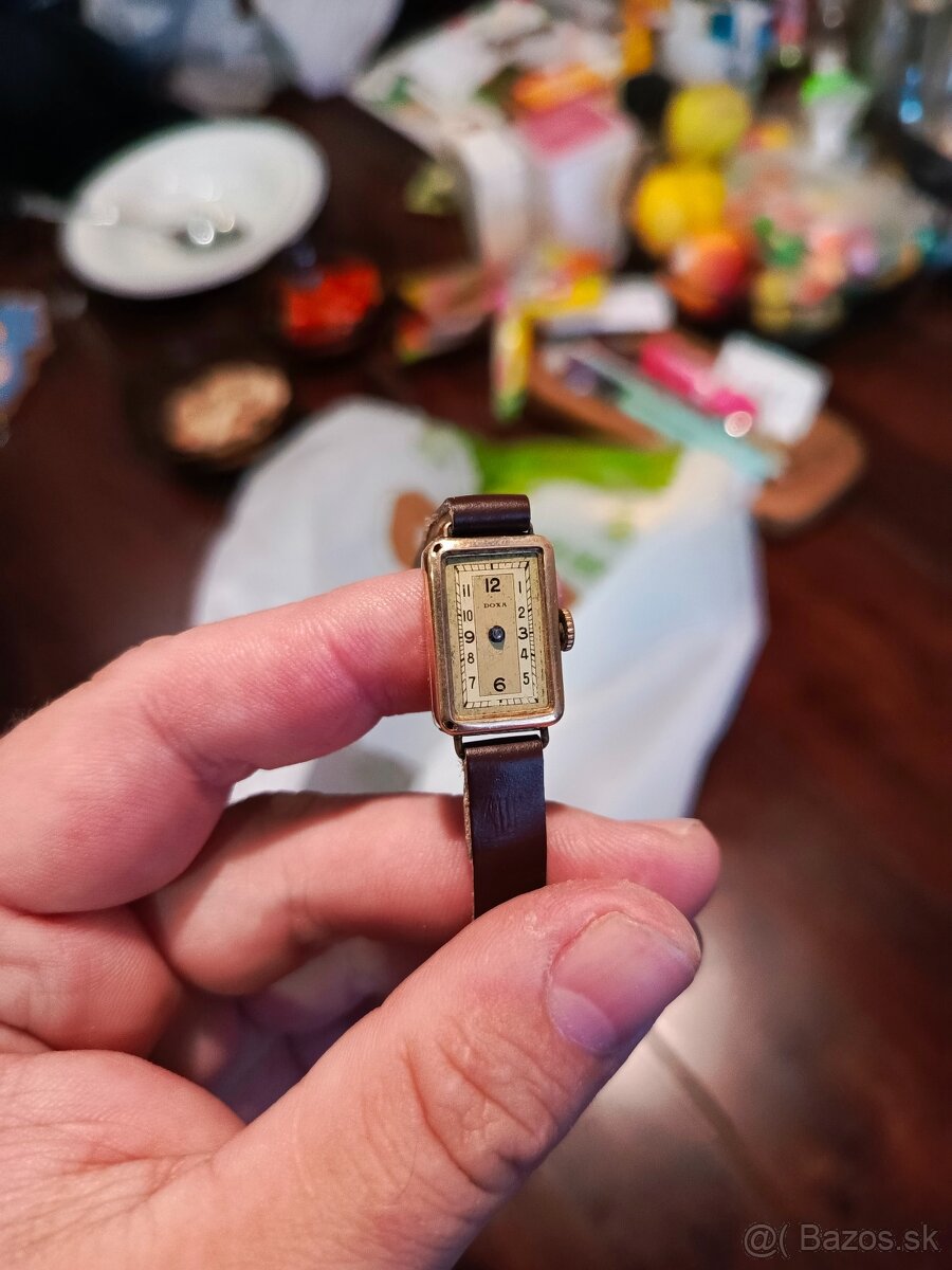 Predám zlaté dámske hodinky doxa - 6